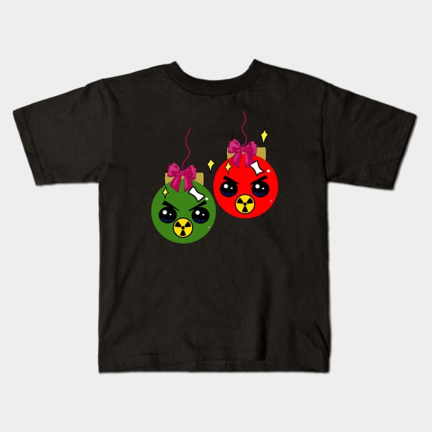 Toxic Baubles Kids T-Shirt by Dead but Adorable by Nonsense and Relish